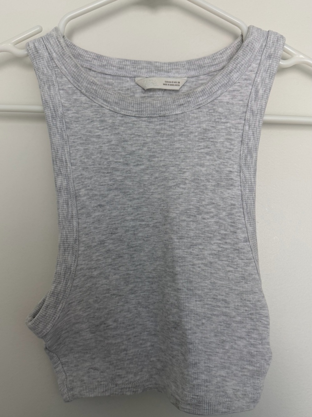Gray  Cropped Tank Top